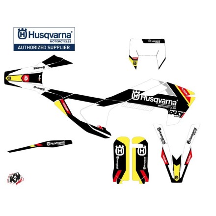 Kit Deco Moto Cross Rocky Husqvarna Te Noir